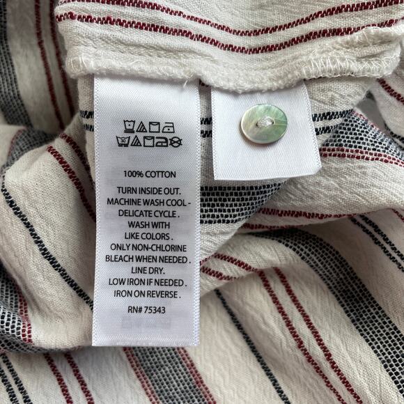 NWT Sigrid Olson Shift Dress Cotton Tunic Beach Cover Up Coastal Size Medium - Picture 7 of 8